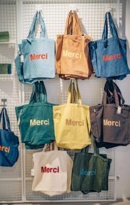 Winter Garden Bag Printing merci bags 190x300